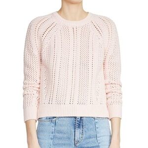 Maje Open Knit Cropped Margarita Sweater Size XS